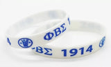 Phi Beta Sigma Silicone Wristband