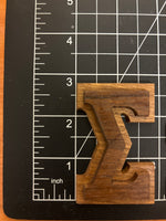 Double Raised Wood Letters 2 3/4